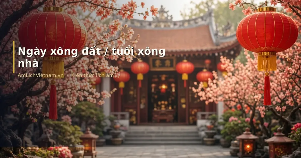 Ngày xông đất / tuổi xông nhà: chọn theo lịch âm Việt