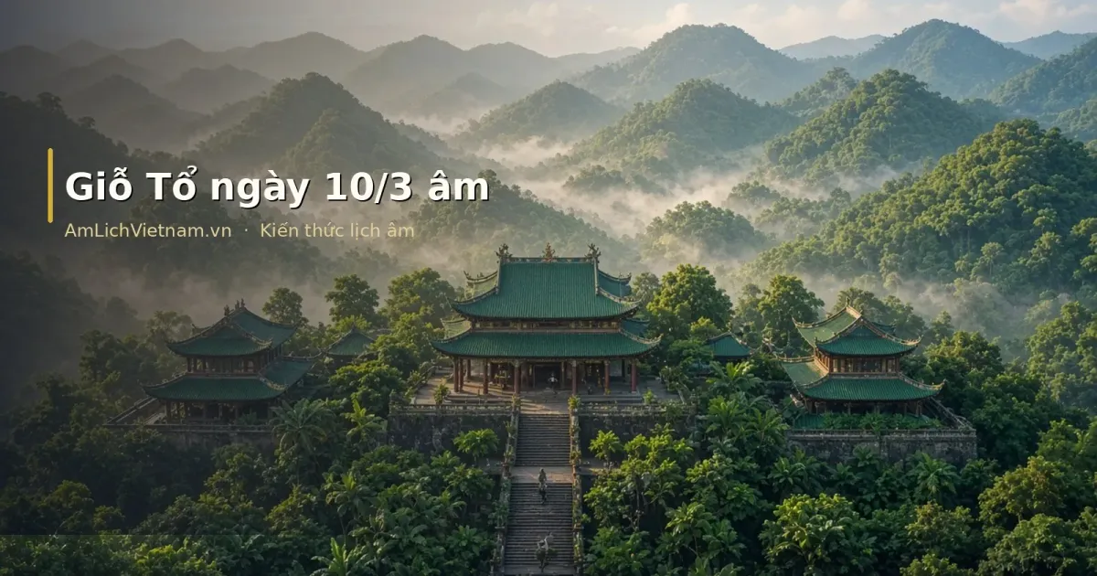 Giỗ Tổ ngày 10/3 âm: ý nghĩa, tập quán và cách tra lịch