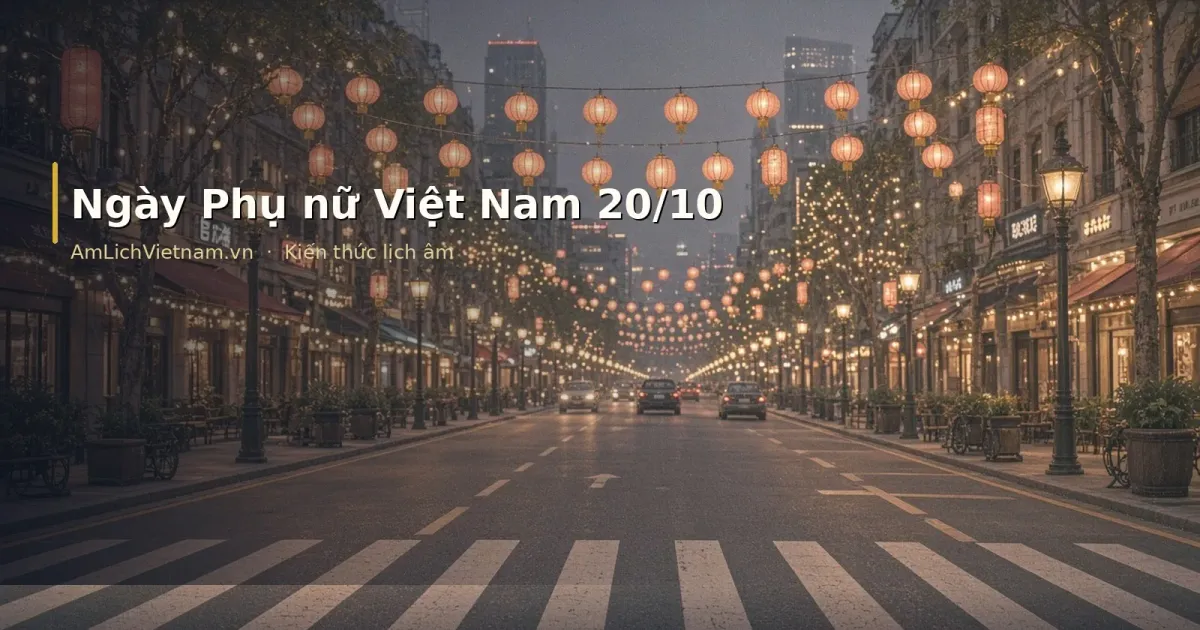 Ngày Phụ nữ Việt Nam 20/10: ý nghĩa, tập quán và lịch
