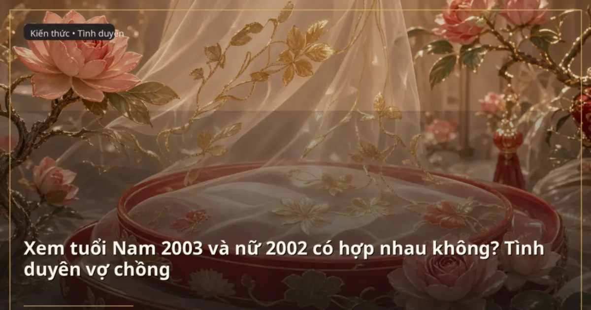 Xem tuổi Nam 2003 và nữ 2002 có hợp nhau không? Tình duyên vợ chồng