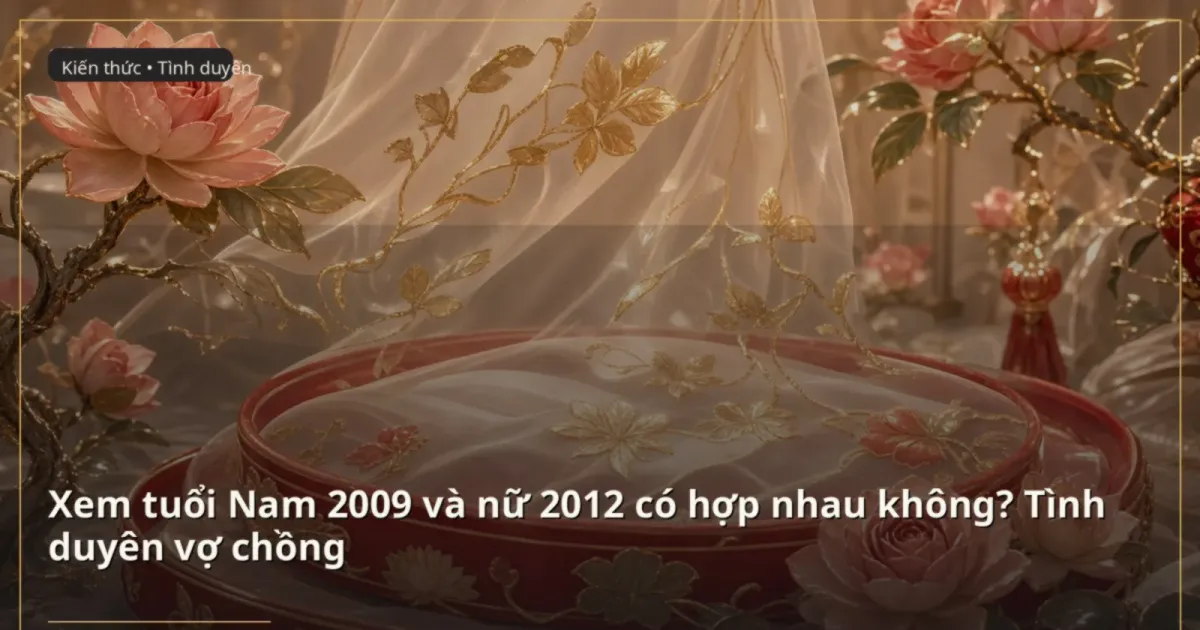 Xem tuổi Nam 2009 và nữ 2012 có hợp nhau không? Tình duyên vợ chồng