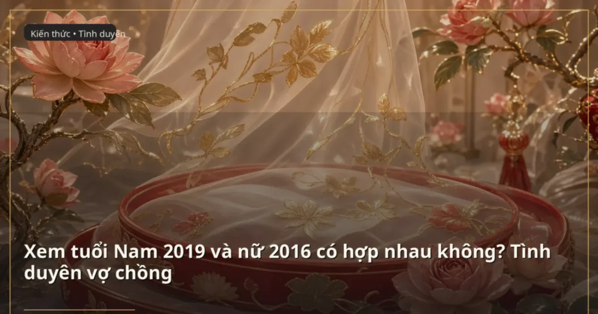 Xem tuổi Nam 2019 và nữ 2016 có hợp nhau không? Tình duyên vợ chồng