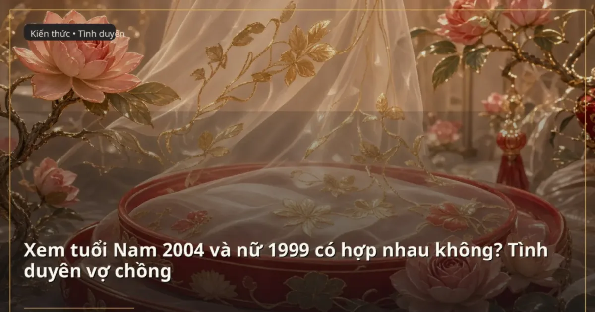 Xem tuổi Nam 2004 và nữ 1999 có hợp nhau không? Tình duyên vợ chồng