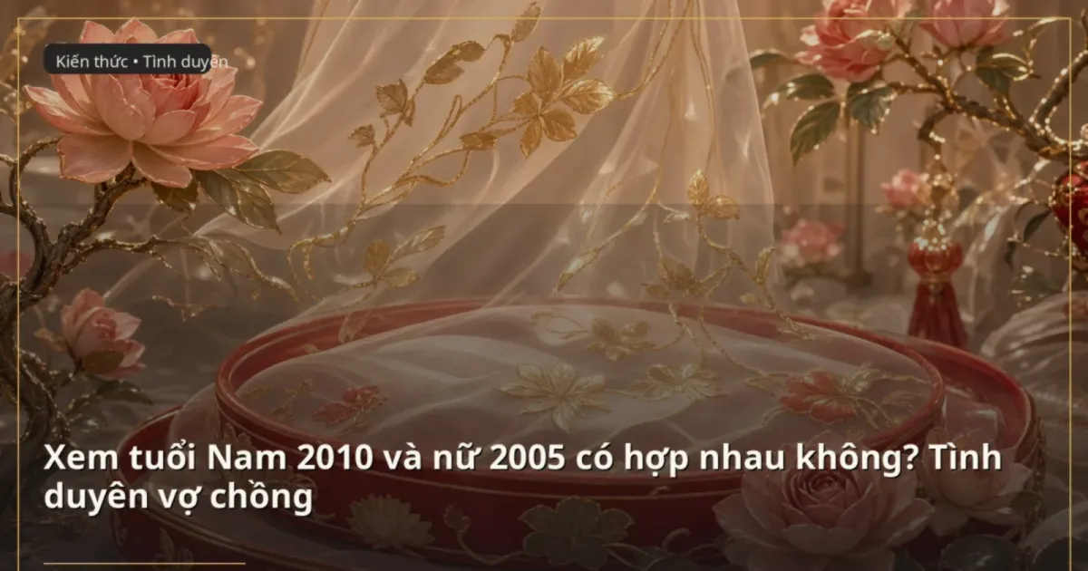 Xem tuổi Nam 2010 và nữ 2005 có hợp nhau không? Tình duyên vợ chồng