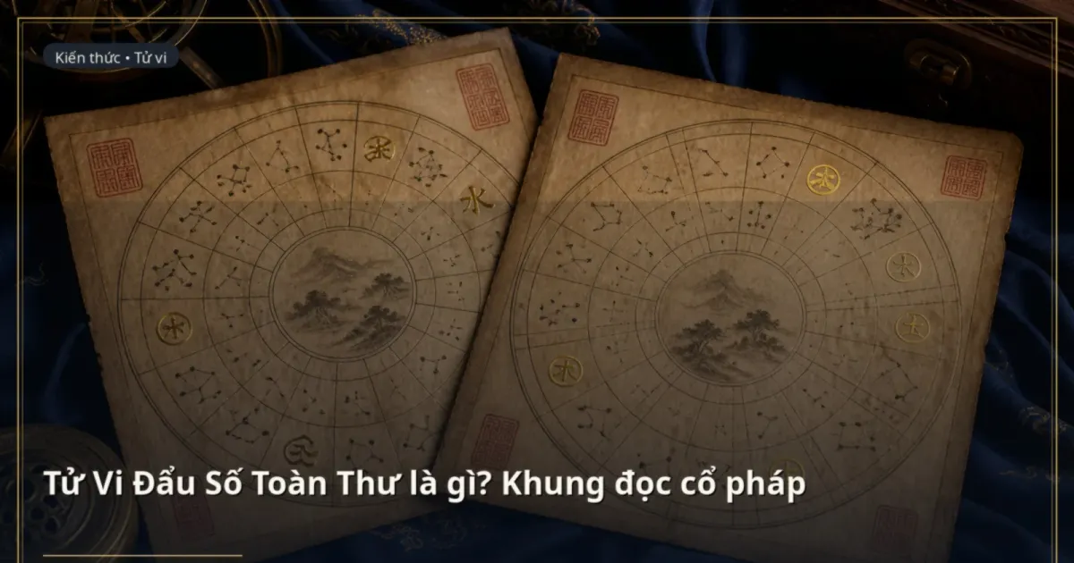 Tử Vi Đẩu Số Toàn Thư là gì? Khung đọc cổ pháp