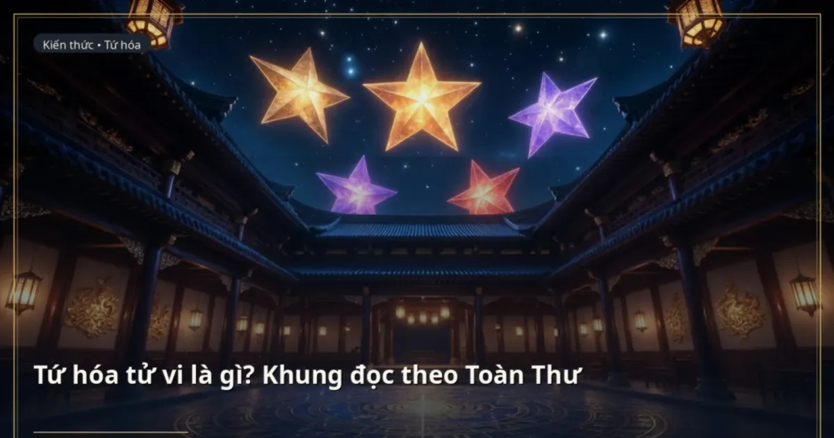Tứ hóa tử vi là gì? Khung đọc theo Toàn Thư