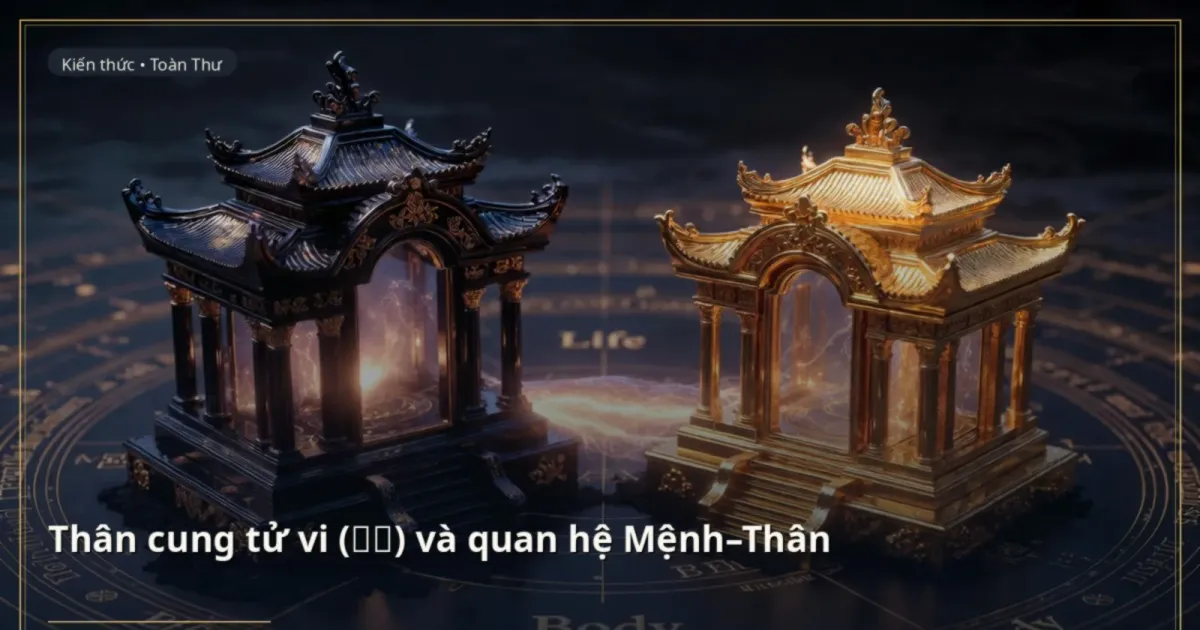 Thân cung tử vi (身宫) và quan hệ Mệnh–Thân