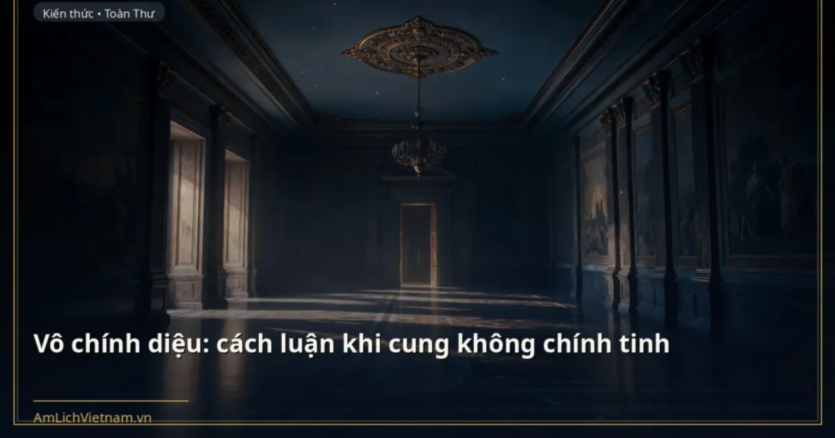 Vô chính diệu: cách luận khi cung không chính tinh